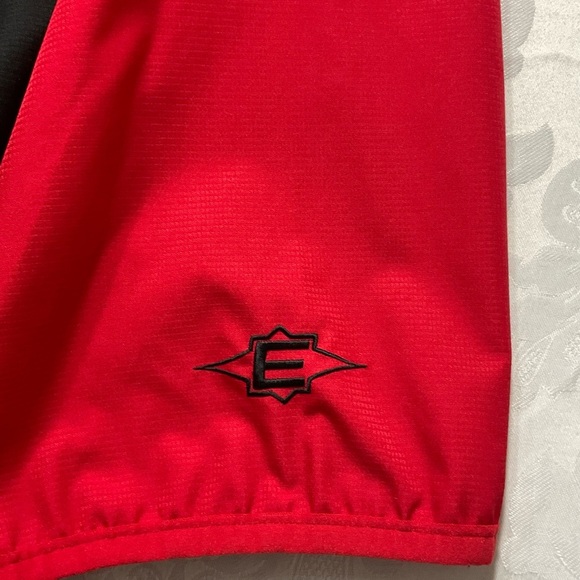 Easton Size mens XL red 1/4 zip practice training baseball pullover shirt Jersey - Picture 7 of 9
